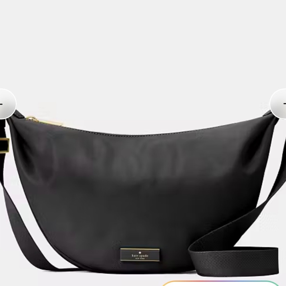 Kate Spade Outlet Carter nylon medium black Crossbody Bag
